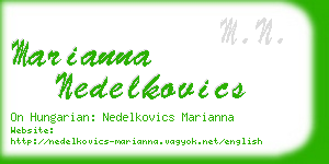 marianna nedelkovics business card